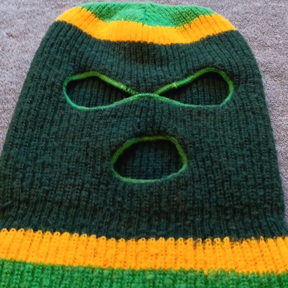 70s 80s Vintage Knit Ski Masks, Retro Snowboarding, Winter Fall Beanie - Picture 3 of 10